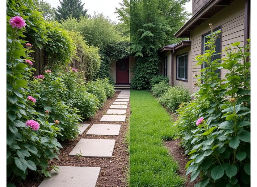 Gartenrestaurierung vorher nachher Vergleich